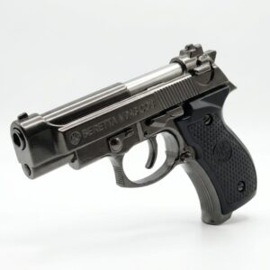 wbd 608 mini fully metal gun lighter (silver)