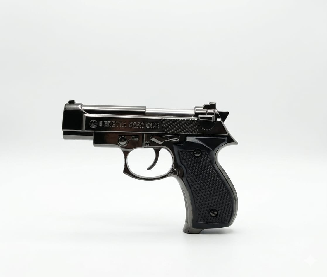 wbd 608 mini fully metal gun lighter (silver) wbd 608 mini fully metal gun lighter (silver)