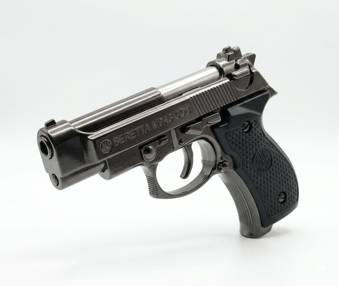 wbd 608 mini fully metal gun lighter (silver) wbd 608 mini fully metal gun lighter (silver)