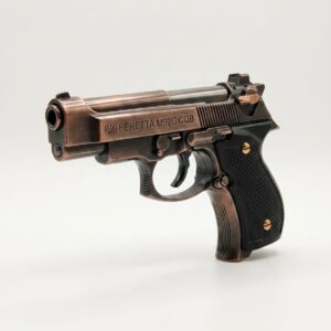 wbd 608 mini fully metal gun lighter (gold)